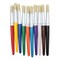 Charles Leonard Creative Arts Stubby Round Brushes, Assorted Colors, PK30 73210 - alternate 2